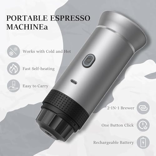 Zcyge Portable Espresso Machine for Travel Camping D4328