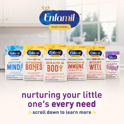 Enfamil Dual Probiotics Vitamin Drops, 8.7mL Bottle Y829143
