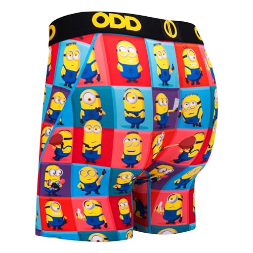 Odd Sox Minions Despicable Me 4 Men's Boxer Brief Underwear Y437061