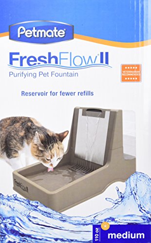 Petmate Fresh Flow II Cat and Dog Water Fountain 110Oz X115