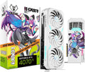 maxsun Geforce RTX 4070 Ti iCraft Limited Edition OC 12GB GDDR6X Video Graphics Card GPU for Computer Gaming PC HDMI2.1 DLSS 3.5 PCIE 4.0 X16 RGB 𝗔𝗻𝗶𝗺𝗲 𝗪𝗵𝗶𝘁𝗲 𝗚𝗣𝗨
