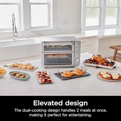 Ninja DCT451 12-in-1 Smart Double Oven with FlexDoor, Stainless Steel P340