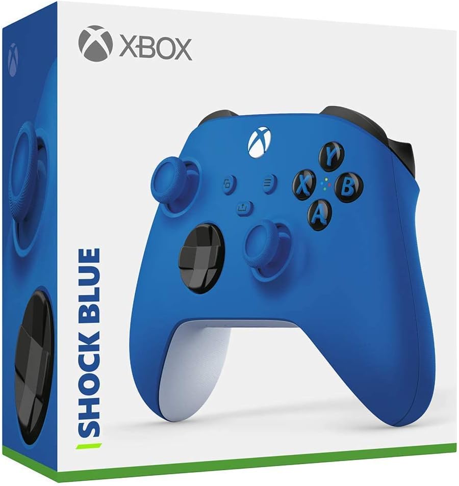 Microsoft Xbox One S Wireless Bluetooth Controller Blue (Renewed) C9367