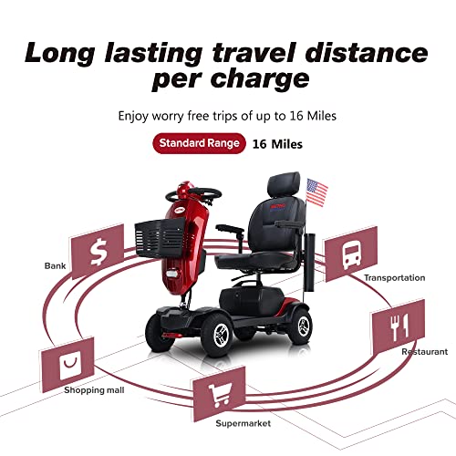 Outdoor Compact Foldable Mobility Scooter for Seniors and Adults F2779
