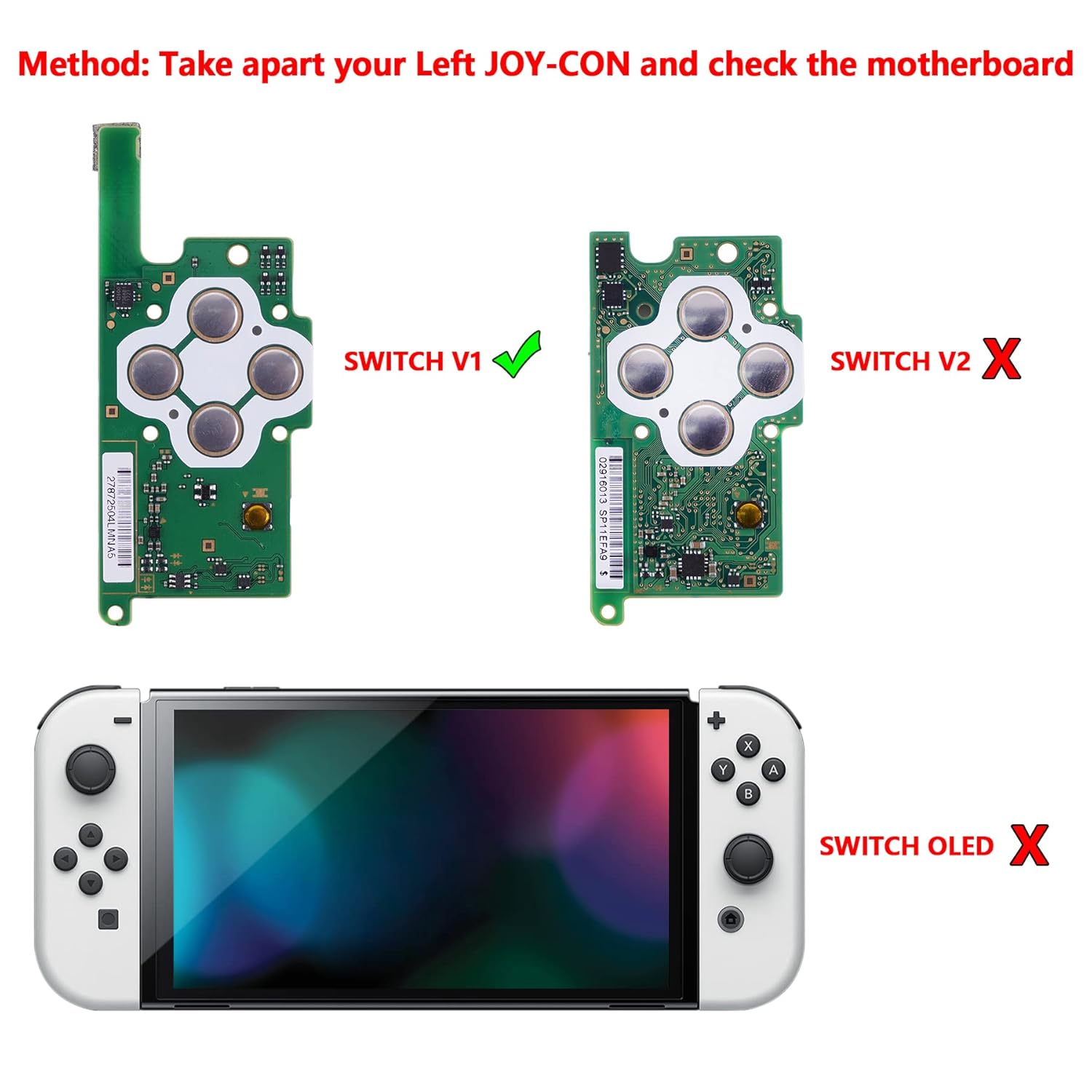 eXtremeRate 7 Colors 9 Modes LED Kit for Nintendo Switch Joy-Con Controller G95769