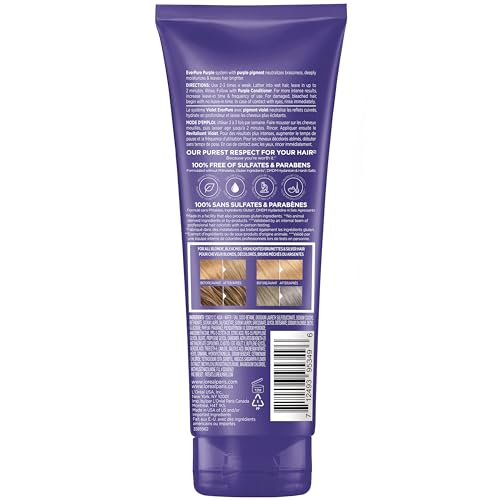L’Oreal Paris EverPure Sulfate Free Purple Shampoo for Blonde Hair, 6.8 Fl Oz R817