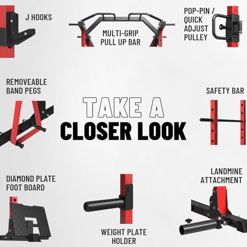 Mikolo Power Cage with Cable Crossover and LAT Pull Down System, 1500LBS I14340