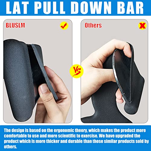 LAT Pull Down Bar for Cable Machine, Tricep Strength Training Handle M7875