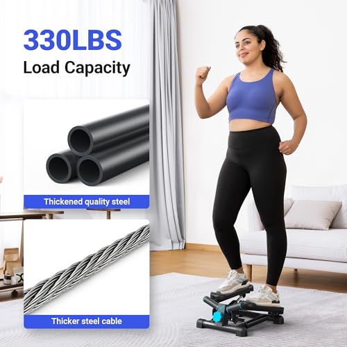 MERACH Mini Stepper with Resistance Bands, 330LBS Capacity A9395