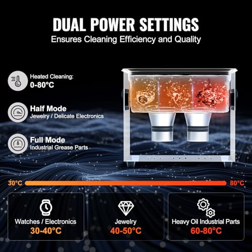 VEVOR 10L Ultrasonic Cleaner, 240W Digital Machine with Heater & Timer C9757