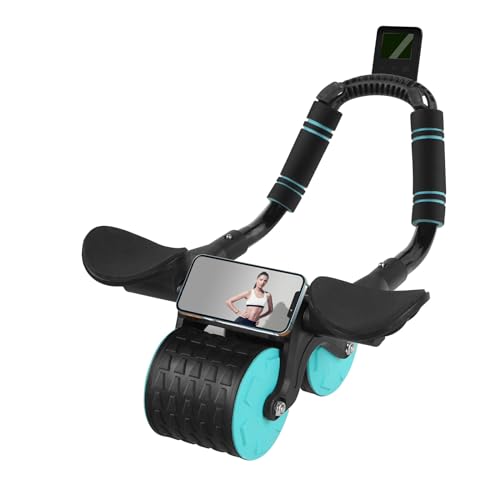 Ab Roller Wheel with Timer & Knee Mat, Home Workout Equipment U107095