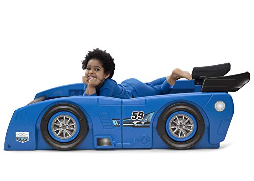 Delta Children Grand Prix Race Car Toddler and Twin Bed, Black S6608