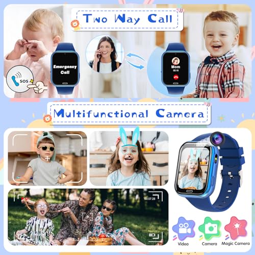 Kids Smart Watch with 24 Games and Camera for Boys Girls Ages 6-12 (Purple) S6272