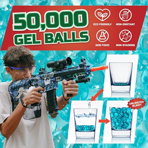 Electric Gel Ball Blaster for Ages 14+ (Blue) V2781