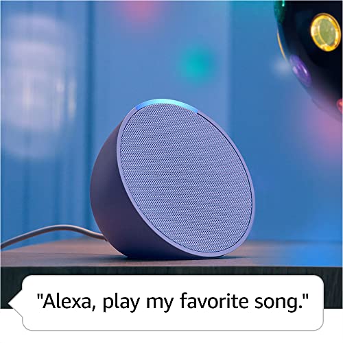 Certified Refurbished Echo Pop smart speaker with Alexa, Glacier White N553