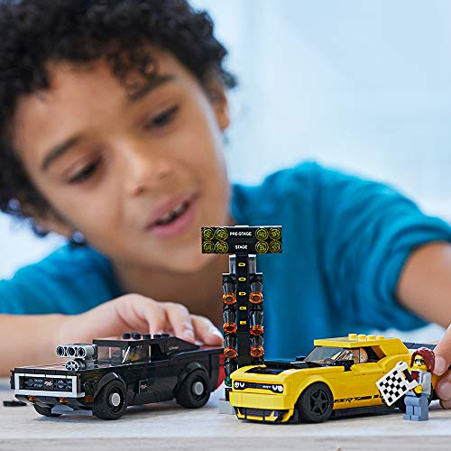 LEGO Speed Champions 2018 Dodge Challenger SRT Demon and 1970 Dodge Charger R/T Building Kit R3529