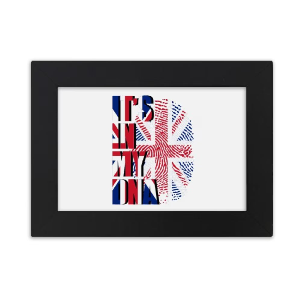 British Flag Fingerprint Gene Desktop Photo Frame Ornaments Picture Art Painting