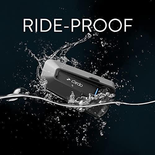 Cardo PACKTALK Edge Motorcycle Bluetooth Headset Intercom - Single Pack, Black T745612