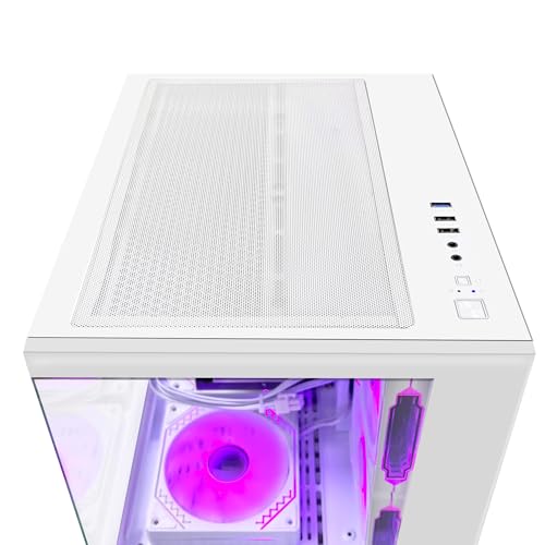 Panorama Gaming PC Desktop - AMD Ryzen 7 5700G, RTX 4060, 32GB RAM, 1TB SSD, White I866