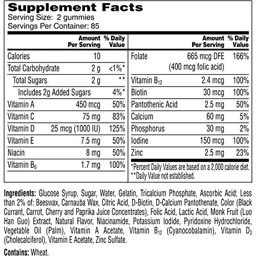 One A Day Women’s Multivitamin Gummies, 170 count L477693
