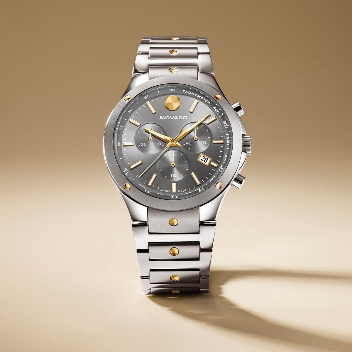 Movado SE Men's Sport Watch - Swiss Quartz Chronograph, Stainless Steel Bracelet, 42mm R53937