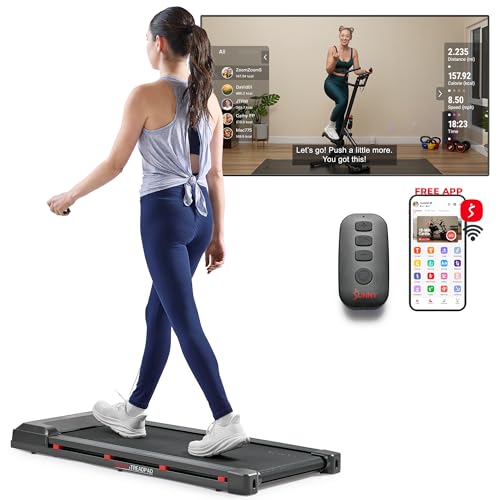 Sunny Health & Fitness Smart WiFi Treadmill, Compact Foldable with Incline E91799