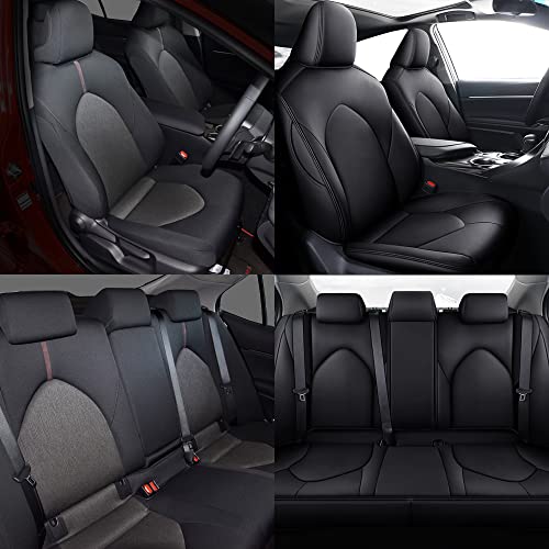 Car Seat Cover for Toyota Camry 2018-2024 Full Set Black L45153