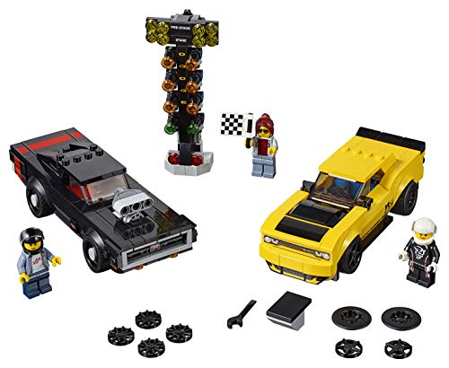 LEGO Speed Champions 2018 Dodge Challenger SRT Demon and 1970 Dodge Charger R/T Building Kit R3529