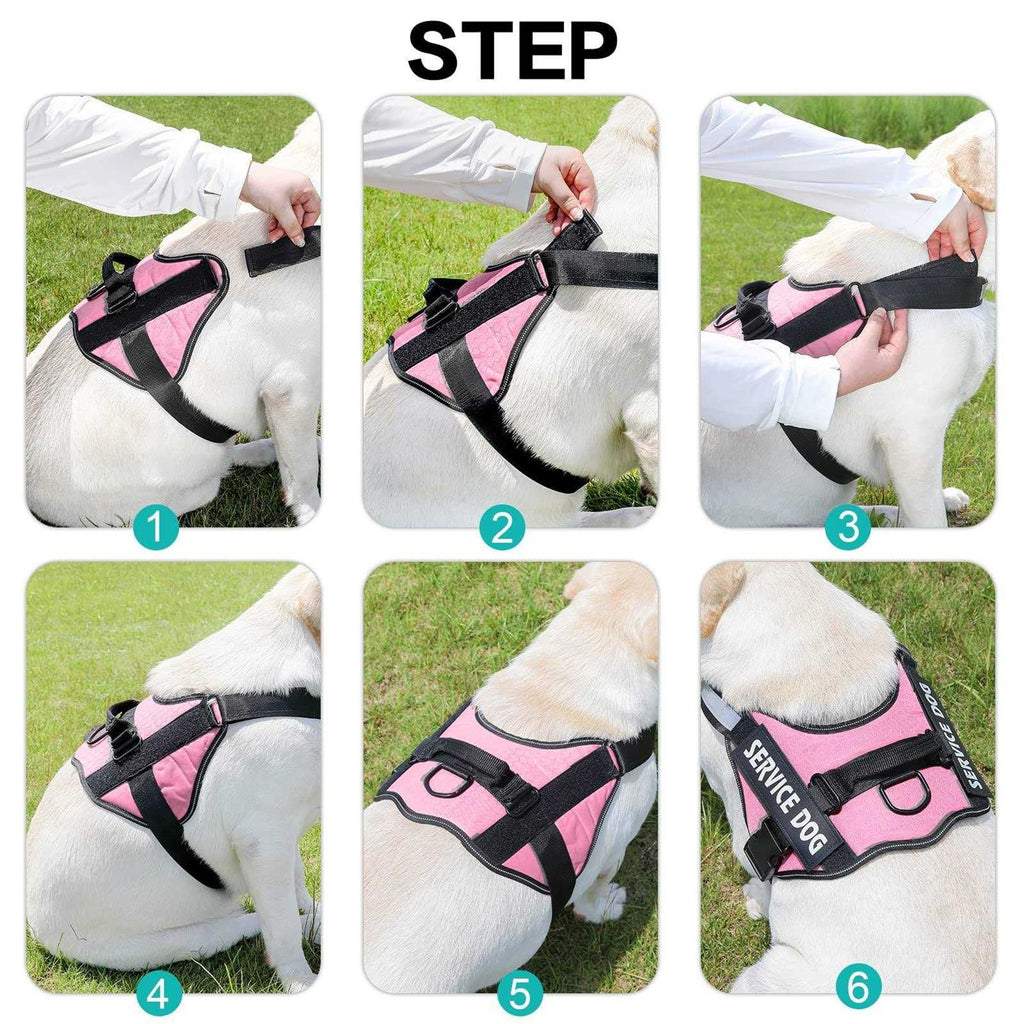 MUMUPET Service Dog Harness No Pull Easy On Off Pet Vest V4238