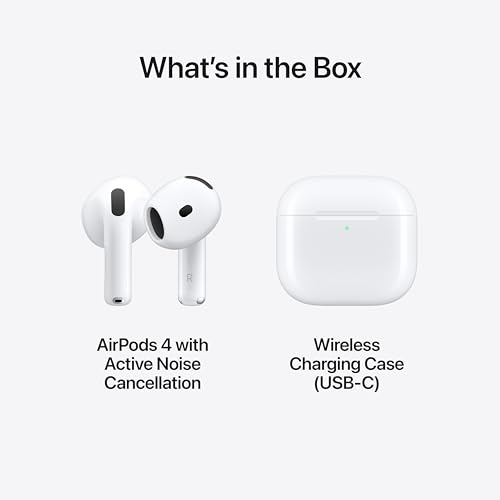 Apple AirPods 4 Wireless Earbuds with USB-C Charging Case N62593