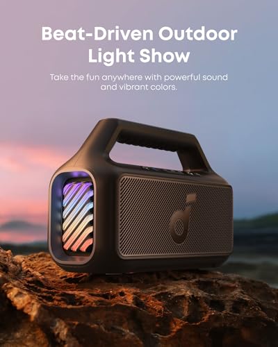 soundcore Boom 2 By Anker Outdoor Speaker, 80W, IPX7 Waterproof T558