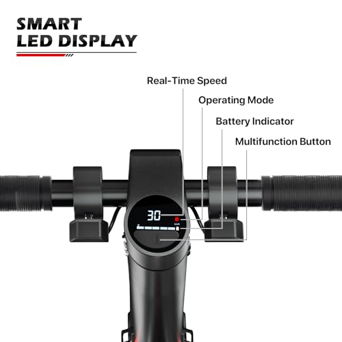 MoNiBloom E-Scooter Electric Folding Scooter with LED Display and Bluetooth APP E53743