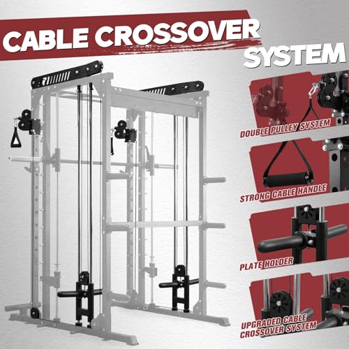 RitFit M1 & M1 Pro Smith Machine with Cable Crossover System for Home Gym Y659852