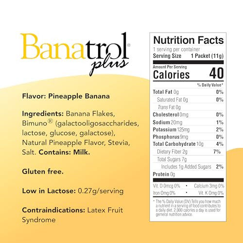 Banatrol® Natural Anti-Diarrheal Medical Food with Prebiotics, 25 Servings (Banana) K27787