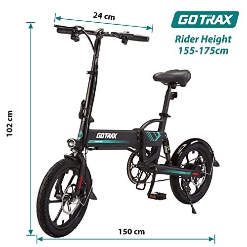 Gotrax EBE1 16" Folding Electric Bike, 500W, 25 Mile Range X158393