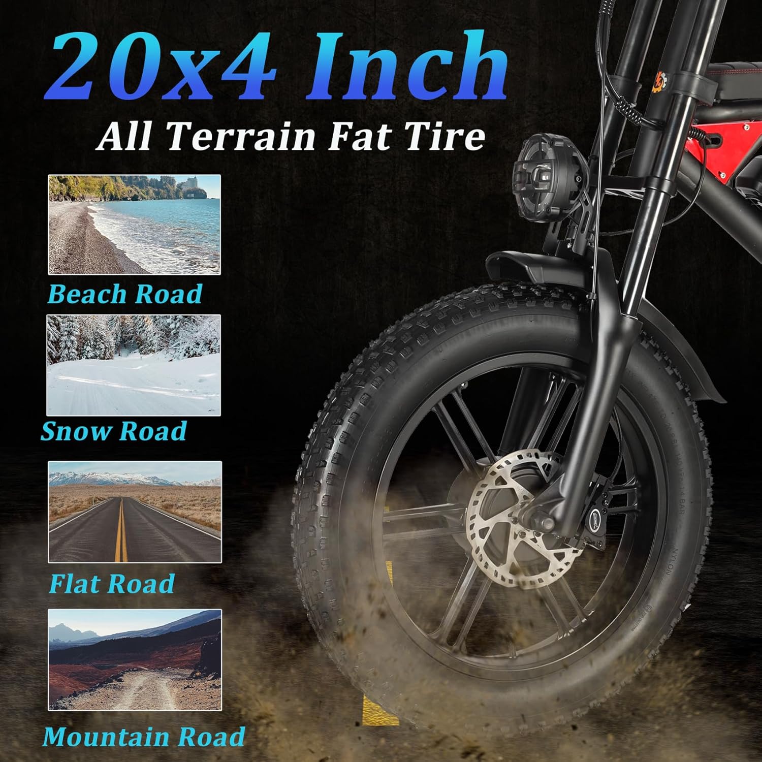 Nexusrider Fat Tire Electric Bike for Adults, 2000W Dual Motor, 35MPH X209002