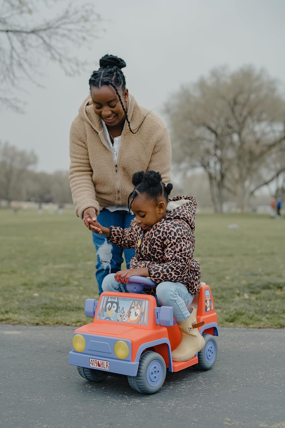 Bluey 6V Ride On Car for Toddlers with Music & Rechargeable Battery R5639