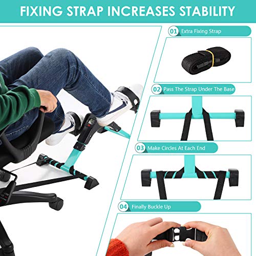 Pedal Exerciser Portable Desk Cycle for Arm and Leg Exercise G6845