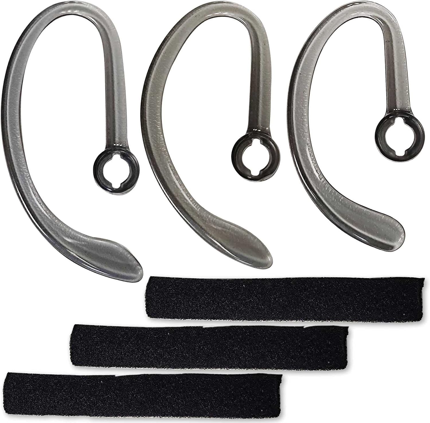 Eargels Earhooks Spare Earbuds with Foam Tube Kit for Plantronics WH500 CS540 W440 CS70 Savi W740 S35856