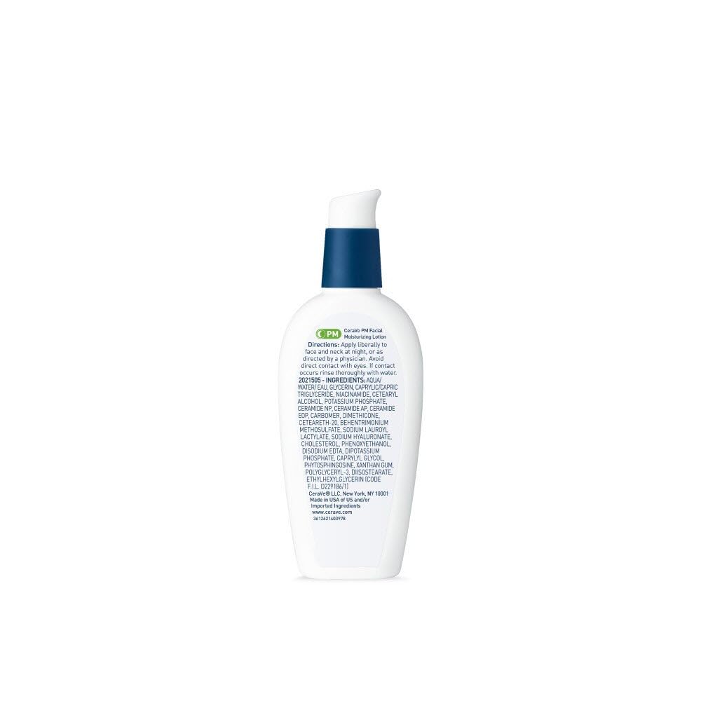 CeraVe PM Lotion, Night Face Moisturizer, 2 fl oz Y158987