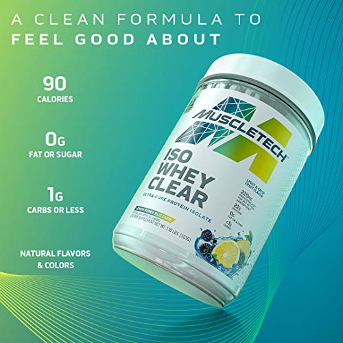 MuscleTech Clear Whey Protein Isolate Powder, Orange Dreamsicle, 22g Protein A269229