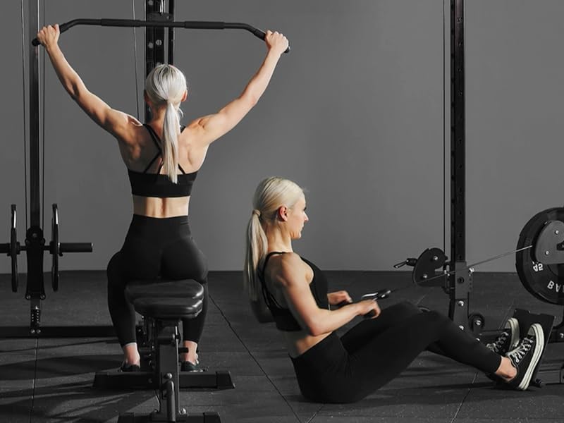 Mikolo Power Cage with Cable Crossover and LAT Pull Down System, 1500LBS I14340