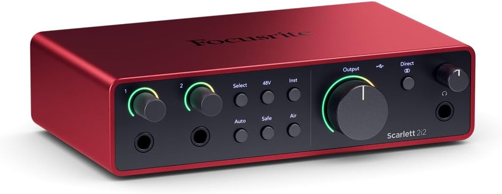 Focusrite Scarlett 2i2 Studio 4th Gen USB Audio Interface Recording Bundle with Monitors Q9519