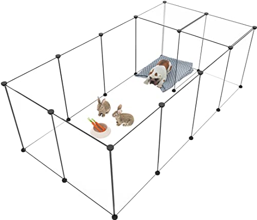 Puppy Playpen Portable Small Animals Pet Yard Fence for Guinea Pigs, Bunny, Ferrets O60503