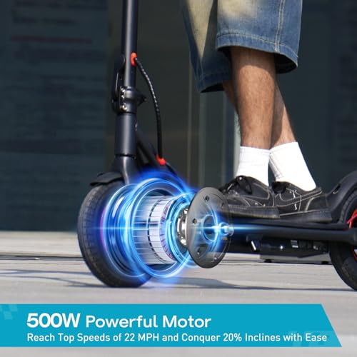 iScooter Electric Scooter for Adults, Long Range Commuting with Cruise Control F733591