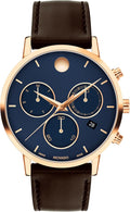 Movado Museum Classic Men's Watch - Swiss Quartz Chronograph Movement, Calfskin Strap - 3 ATM Water Resistance - Classic, Luxury Fashion Timepiece for Him - 42mm