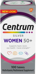 Centrum Silver Women 50 Plus, Multivitamin Supplement, 100 Tablets (Pack of 1)