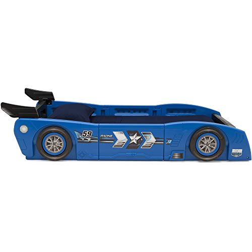 Delta Children Grand Prix Race Car Toddler and Twin Bed, Black S6608