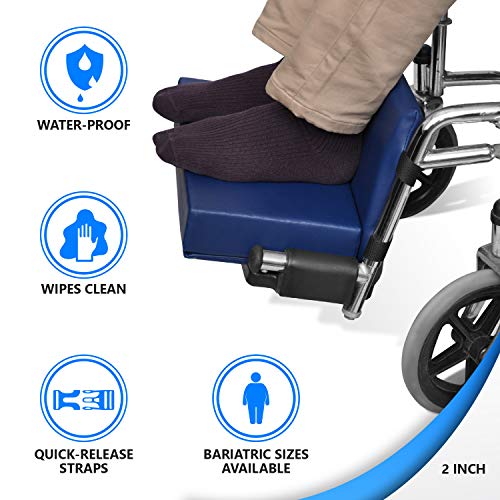 NYOrtho Wheelchair Foot-Rest Extender Elevating Pad with Carrying Bag D6108