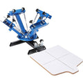 VEVOR Screen Printing Machine, 1 Color 1 Station Silk Screen Printing Press, 21.2x17.7in / 54x45cm Screen Printing Press, Double-Layer Positioning Pallet, Adjustable Tension for T-Shirt DIY Printing